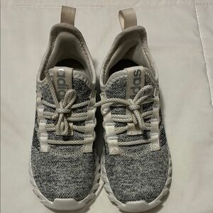 Adidas Kids Gray and White Sneakers